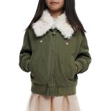 Desigual - Pilotenjack - Effen - Korte Jas - Met Bontkraag