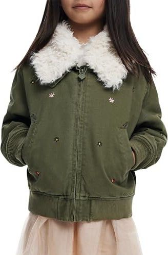 Desigual - Pilotenjack - Effen - Korte Jas - Met Bontkraag