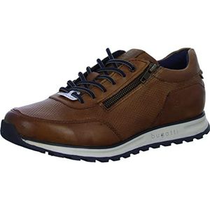 bugatti Herensneakers met veters, cognac, 44 EU, cognac, 44 EU