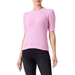 Vila Vidalo O-Neck S/S Knit Top-Noos T-shirt voor dames, Pastel Lavender, L