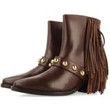 GIOSEPPO Clarksville - Bottines - Marron - Cuir - Franges