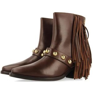 GIOSEPPO Clarksville - Bottines - Marron - Cuir - Franges