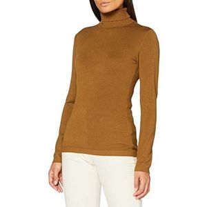 Urban Classics Dames Basic Turtleneck Sweater Sweatshirts, toffee, 3XL