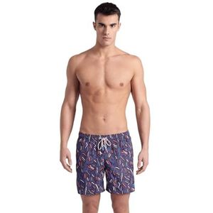 ARENA Heren Waterprints Beach Boxer Ao Strandbroek voor heren, Sepia-multi, M