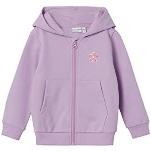Name It Meisjes NMFVALONNY LS SWE Card WH UNB H1 Sweatjack, Orchid Bloom, 62, Orchid Bloom, 92 cm