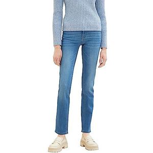 TOM TAILOR Alexa Straight Jeans voor dames, 10281-mid Stone Wash Denim, 31W / 32L