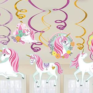 Magical Unicorn Swirl Decorations (12 pk)