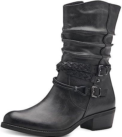 MARCO TOZZI dames 2-25316-41 Boot Heel, Anthracite Com, 38 EU
