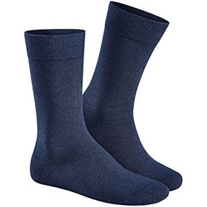 Hudson Heren-relax-katoenen sokken zonder rubberdraden, blauw (marine 0335), 45/46 EU