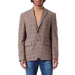 Sisley Mens 2UUHSW00O Jacket, Coloured Vichy 901, 52