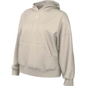 Nike DQ5858-104 W NSW PHNX FLC OOS PO Hoodie met lange mouwen dames LT Orewood BRN/Sail maat L-S