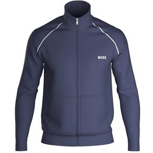 BOSS Heren Regular FitLoungewear Jas, marineblauw, L