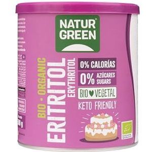 NaturGreen - Eritritol Bio, natuurlijke zoetstof, biologisch, suikervervangstof, lage glycemische index, 500 g
