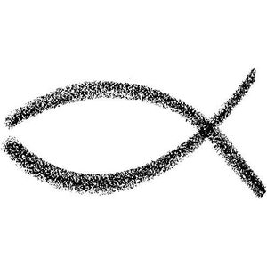 Rayher Stempel hout ""vis"", 3 x 6 cm, houten stempel voor het vormgeven van kaarten, enveloppen, geschenken, motiefstempel, stempel communie, boterstempel, 28799000