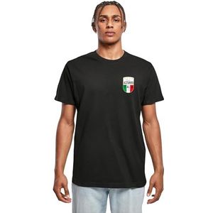 Mister Tee Shirt 'Azurro Italia'  goud / groen / zwart / wit