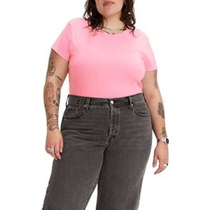 Levi's Dames Plus Size SS Baby Tee T-shirt, prism roze, 2X