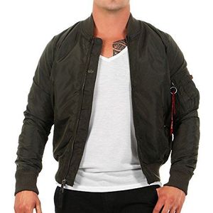 Alpha Industries MA-1 TT Bommenwerperjas voor heren Rep.Grey