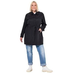 Ulla Popken Tussenmantel  zwart