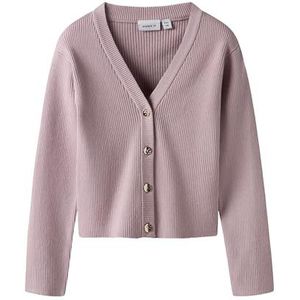 Gebreide Cardigan - Lange Mouwen - Ribgebreid - Verticaal Gestreept