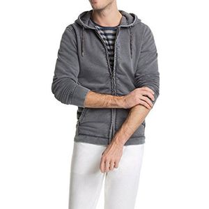 ESPRIT Heren sweatshirt met capuchon, effen, grijs (Moon Shadow 069), L