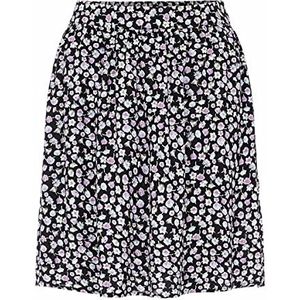 PIECES Dames Pcnya Mw Skirt Bf Bc Rock, Zwart/Aop:sfl, XS