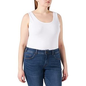 Marc O'Polo Dames shirt met bandjes/cami shirt, wit, M