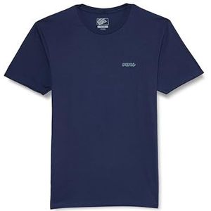 Vans Scripted SS T-shirt voor heren, marineblauw en stormachtig weer, L, Marine en stormachtig weer, L
