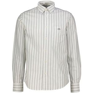 Gant - Vrijetijdsoverhemd - Katoen - Blauw - Regular Fit - Lange Mouwen