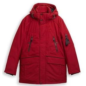 TOM TAILOR Heren 1047040 Parka, 10814-Coach Red, XXL, 10814 - Coach Red, XXL