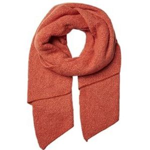 PIECES PCPYRON LONG SCARF LUREX NOOS BC, Red Clay/Detail: Gold LUREX, One Size