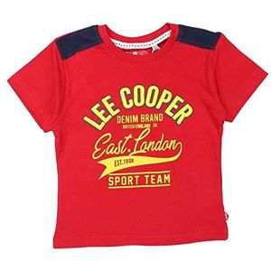 Lee Cooper T-shirt voor jongens, Rood, 8 Jaren