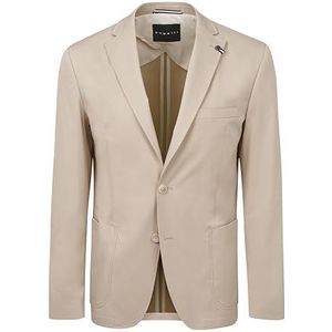 bugatti Elegante stretchblazer voor heren, 30-beige, 28 Grote maten Kort