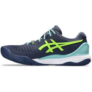 ASICS Resolutie 9 Padel Uomo Man Padel Schoenen Blauw Geel, Thunder Blue Electrisch Limoen, 42 EU