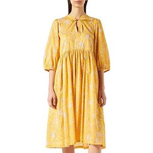 Part Two Pamalapw Dr Dress Relaxed Fit dames, Amber Yellow Block Print, 42