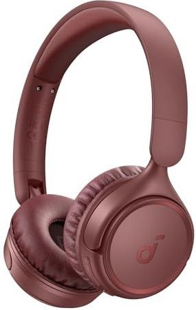 soundcore H30i draadloze on-ear hoofdtelefoon, inklapbaar ontwerp, pure bastonen, 70 u speeltijd, Bluetooth 5.3, lichtgewicht en comfortabel, appconnectiviteit(rood)