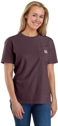 Carhartt Workwear Pocket Original Fit T-shirt Met Korte Mouwen Paars