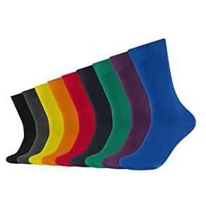 Camano - Sokken - Blauw Geel Rood Zwart - 9 Pack - Jersey