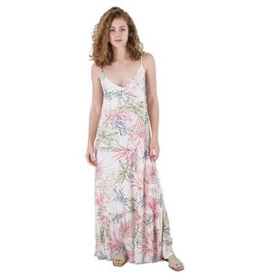 Hurley Summer Palm Ruffle Maxi jurk voor dames