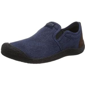 KEEN Heren Howser Canvas Slip-on Slipper, Zwarte Iris Bison, 45 EU