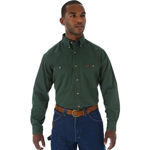 Wrangler Riggs Workwear Heren Logger Tall Shirt - groen - XXL Tall