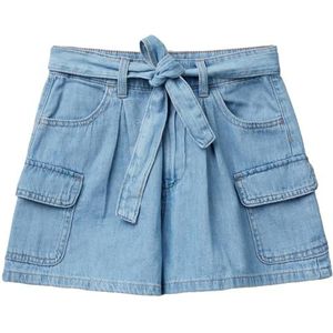 United Colors of Benetton Shorts voor meisjes en meisjes, Blauw, 170 cm