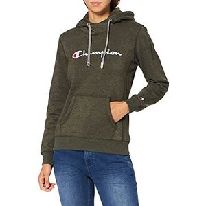 Champion Klassiek sweatshirt met capuchon voor dames, Olijfgroen, L