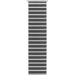 Gardinia Paneelgordijn Day + Night, dubbel rolgordijn-look, innovatieve, gepatenteerde technologie, grijs, 60 x 245 cm (BxH)
