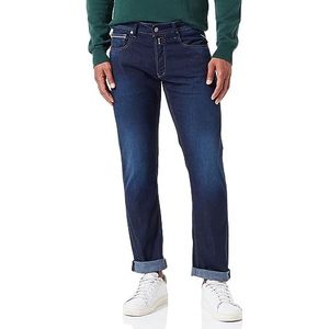 Replay Heren Jeans Grover Straight-Fit, donkerblauw 007-5, 30W / 30L