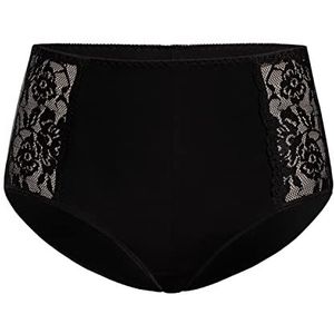 Teyli Unterwäsche Vrouwen Pantys Dames aus Hochwertiger Baumwolle - Slips Damen-Unterhosen Dames Unterwäsche - Vrouwen Unterwäsche Pantys Damen Slips mit Spitze Verziert, Zwart, 20