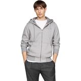 Sweatvest - Capuchon - Losse Pasvorm - Mélange - Zacht Aanvoelend