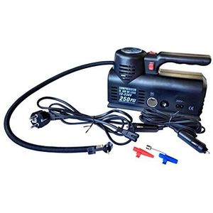 Haukka 702701 Mini-compressor voor auto, DC 12 V, AC 110 V/230 V