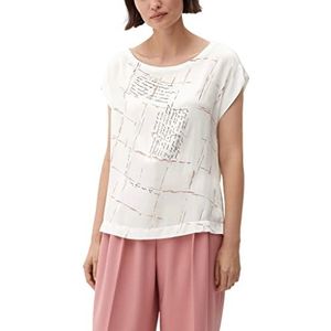 s.Oliver BLACK LABEL Dames T-Shirt, Wit, 40