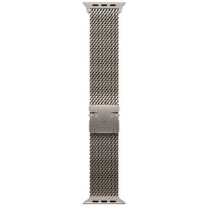 Apple Watch Band - Milanees bandje - 49 mm - Naturel - Large