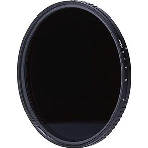 Rollei Variabele ND-filter, F:X Pro Variabele circulair filter - ND8 tot ND 512 van Gorilla® glas met 3-9 diafragma verduistering, traploos instelbaar ND-filter, ideaal voor landschapsfotografie